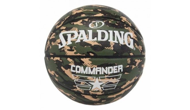Basketball Ball Spalding Commander Camo Green Olive 7 Synthetic (Size 7)