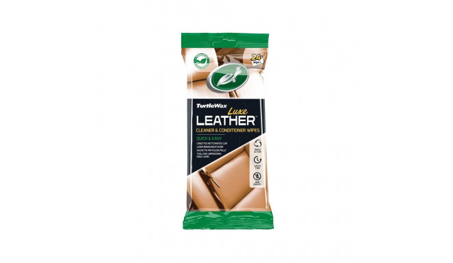 WIPES TW FOR LEATHER 24PCS