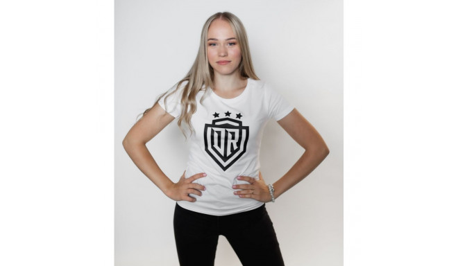 Dinamo - Women's T-SHIRT DINAMO WITH BLACK PRINT M White