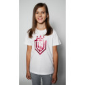 Dinamo - CHILDREN'S T-SHIRT 2Y «DINAMO» WITH RED METALLIC PRINTING White