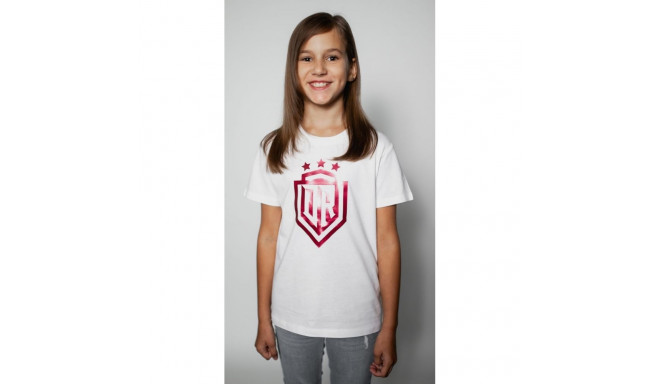 Dinamo - CHILDREN'S T-SHIRT 2Y «DINAMO» WITH RED METALLIC PRINTING White