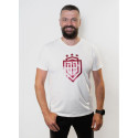 Dinamo - Men's T-SHIRT M DINAMO WITH RED METALLIC PRINTING White