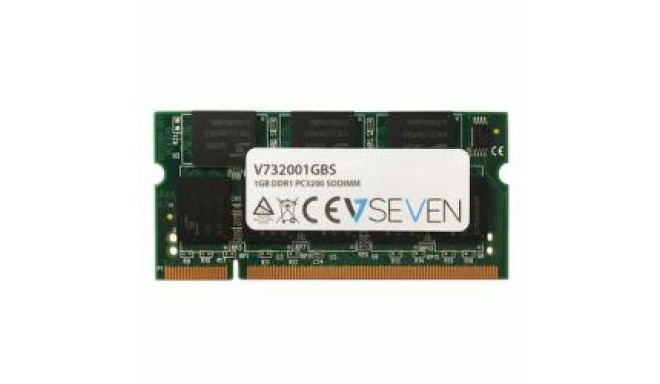 Mälu sülearvutile V7 DDR SODIMM 1GB 400MHz CL3 (V732001GBS)