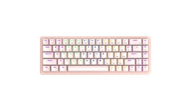 Rampage Low Profile REBEL punane lüliti klaviatuur (REBEL-PINK)