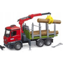 Bruder Mercedes Benz Arocs truck with a crane for transporting wood + 3 logs