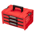QBRICK PRO tool box with 3 drawers 2.0 EXPERT RED