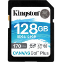 Kingston Canvas Go! Plus SDXC 128 GB Class 10 UHS-I/U3 V30 (SDG3/128GB)