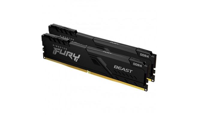 Kingston Fury Beast memory, DDR4, 64 GB, 3600MHz, CL18 (KF436C18BBK2/64)