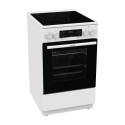 Gorenje | Cooker | GECS5C70WA | Hob type Vitroceramic | Oven type Electric | White | Width 50 cm | G