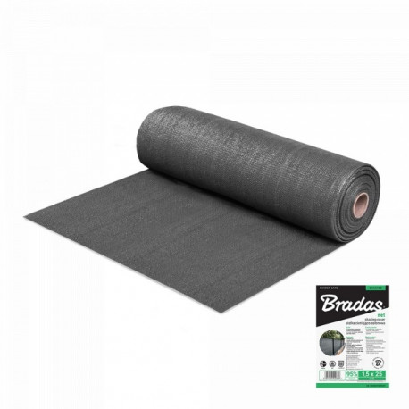 Šešėlių tinklas Bradas 95% 1,5 x 50m, 200g/m2