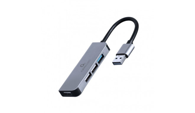 USB-jaotur GEMBIRD 4-port USB hub 1 x USB 3.1 + 3 x USB 2.0 Hõbedane
