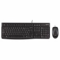 Klaviatuur ja Optiline Hiir Logitech 920-002562 Must Inglise QWERTY