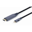 HDMI-DVI Adapter GEMBIRD CC-USB3C-HDMI-01-6 Must/Hall 1,8 m