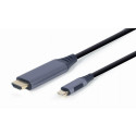 HDMI-DVI Adapter GEMBIRD CC-USB3C-HDMI-01-6 Must/Hall 1,8 m