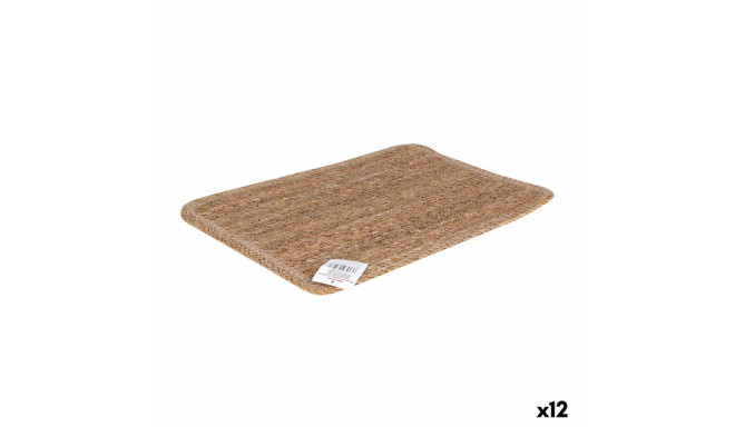 Table Mat Privilege wicker Rectangular 40 x 30 x 0,5 cm (12 Units)