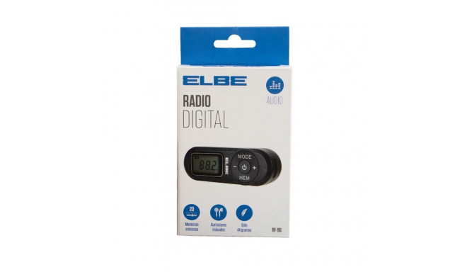 Portable Digital Radio ELBE RF-96 Black FM