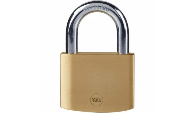 Key padlock Yale Brass Rectangular