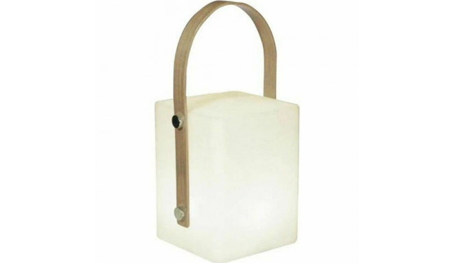 Desk lamp Lumisky Tiky 10 x 10 x 25 cm White Brown Bamboo Plastic