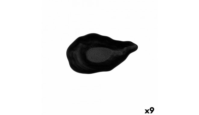 Bowl Bidasoa Fosil Black Ceramic 25,6 x 14,5 x 6 cm (9Units)