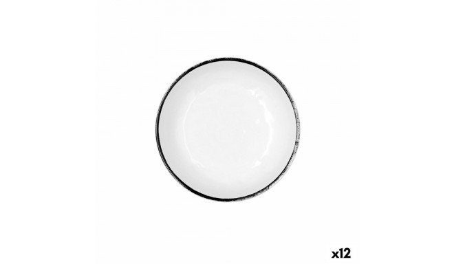 Kauss Quid Select Filo Valge Must Plastmass 16,6 x 5,8 cm (12 Ühikut)