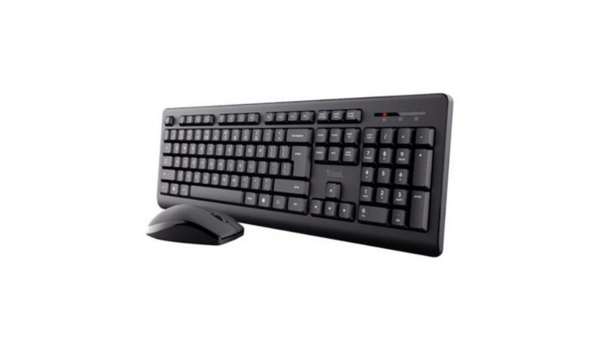 Keyboard and Wireless Mouse Trust 25433 Black