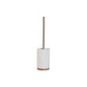 Toilet Brush Home ESPRIT White Silver Natural Resin Bamboo 9 x 9 x 37 cm