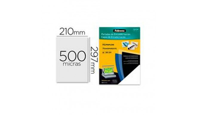 Binding covers Fellowes 54772 Black A4 (100 Units)