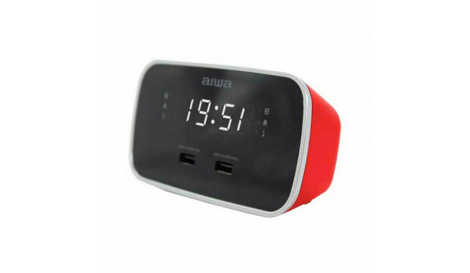 Clock-Radio Aiwa CRU-19RD Red