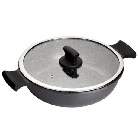 Casserole with lid Inoxibar ABSOLUT Grey Ø 32 cm
