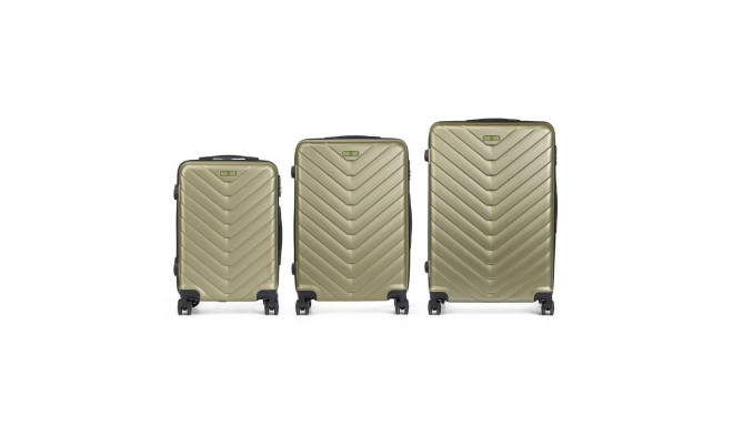 Set of suitcases 92779 Green 3 Pieces
