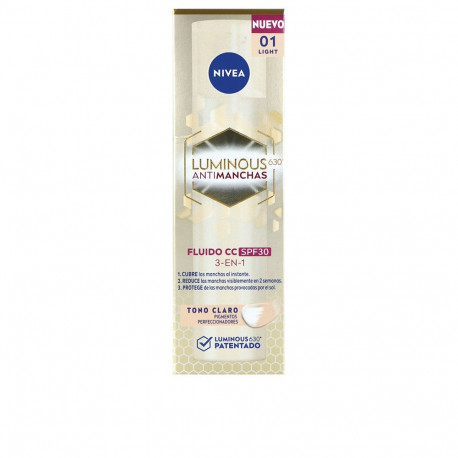 Nivea CC-fluiid Luminous 630º pigmendilaikudevastane SPF30 40ml, hele