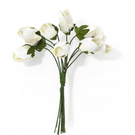 Paberlill Tulp - valge