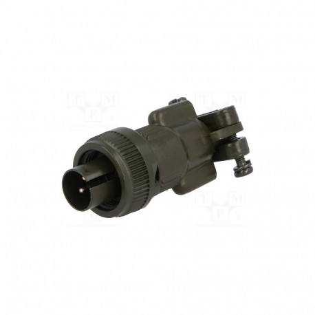 3-POLE.MALE CABLE PLUG, SIZE 10