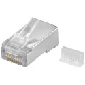 Cat5e RJ45 plug shielded for round cable with Threader