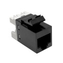 Modularpesa RJ45 Cat5e varjestamata SL must