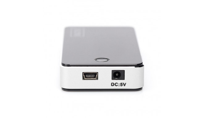 DIGITUS USB 2.0 7-Port Hub with power 5V/3.5A black