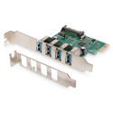 DIGITUS 4-Port USB 3.0 PCI Express Add-on Card VL800