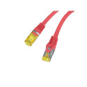 PATCHCORD CAT.6A S/FTP LSZH CU 2M RED FLUKE PASSED LANBERG