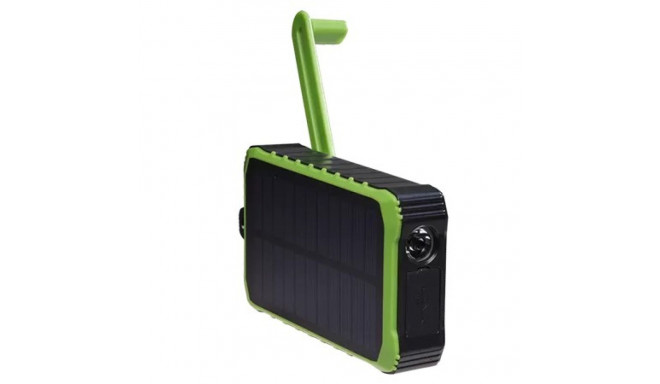 Denver PSO-10012 10000mAh Solar Power Bank with Handle Dynamo