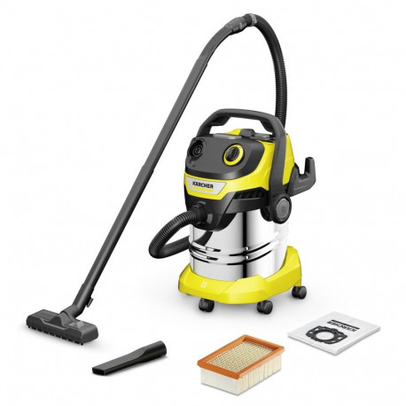 Kärcher märg- ja kuivtolmuimeja WD 5 S V-25/5/22 25L 1100W, roostevaba teras, must, kollane