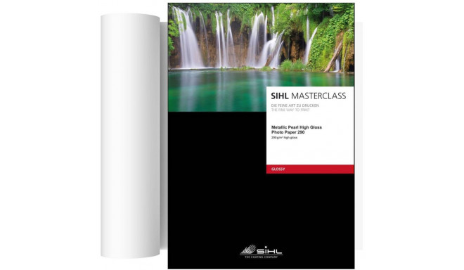 Sihl Masterclass Metallic Pearl High Gloss Inkjet Papīrs 290g/m2 43,2cm x 15m