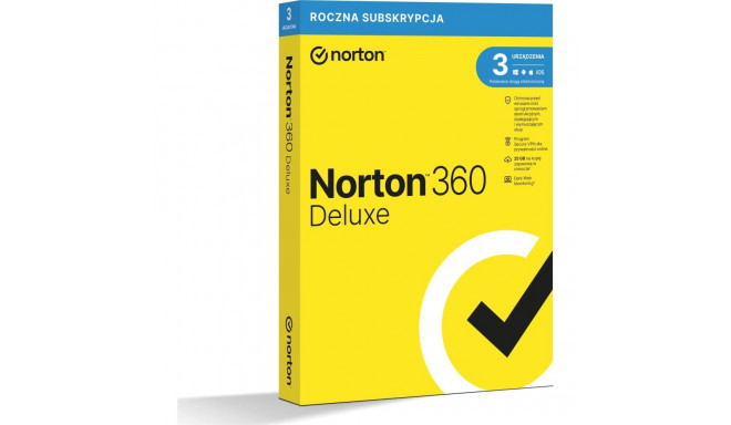 Norton 360 Deluxe BOX PL 3 - device - one-year license