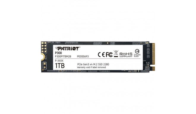 Patriot P300 1TB M.2 2280 PCI-E x4 Gen3 NVMe SSD (P300P1TBM28)