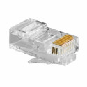 Category 5 UTP RJ45 Connector GEMBIRD PLUG3UP6/100 100 uds Black Transparent 100 Units