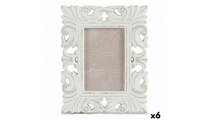 Foto rāmis 18,5 x 23 x 1,3 cm Balts Koks MDF (6 gb.)