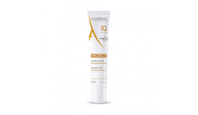 Sauļošanās krēms sejai A-Derma Protect Fluide Invisible Spf 50 40 ml