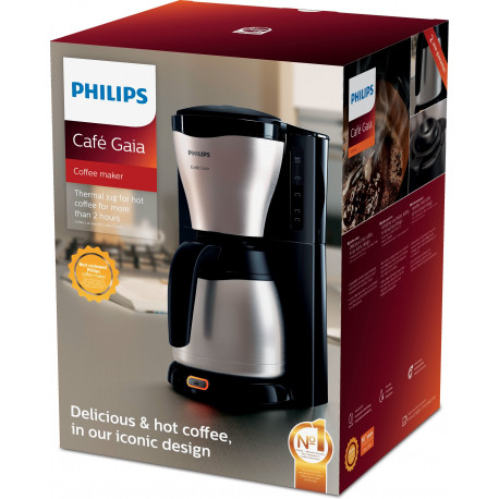 Philips Cafe Gaia HD7546/20 srebrno-czarny