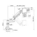 Multibrackets MB-7079 Monitor holder with height adjustment