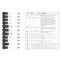 Universal power supply for a 90W laptop, set of 11 plugs
