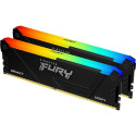 Kingston Fury Beast RGB memory, DDR4, 32 GB, 3200MHz, CL16 (KF432C16BB12AK2/32)